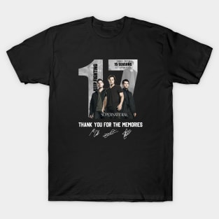 17 Years Of Supernatural 2005 2022 15 Seasons T-Shirt